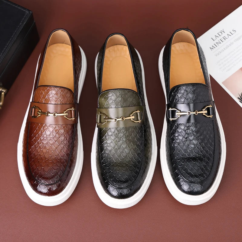 Lorenzo Modern Leather Loafers